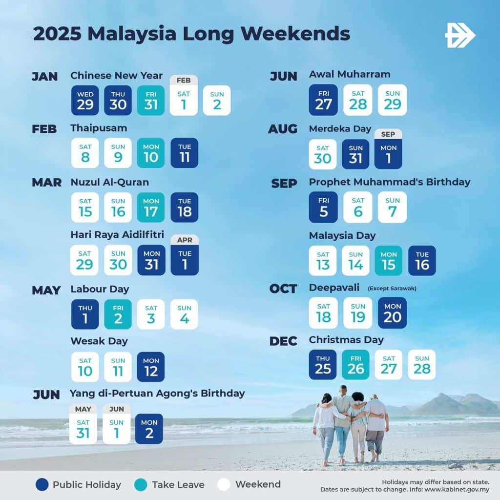 2025 long weekend calendar