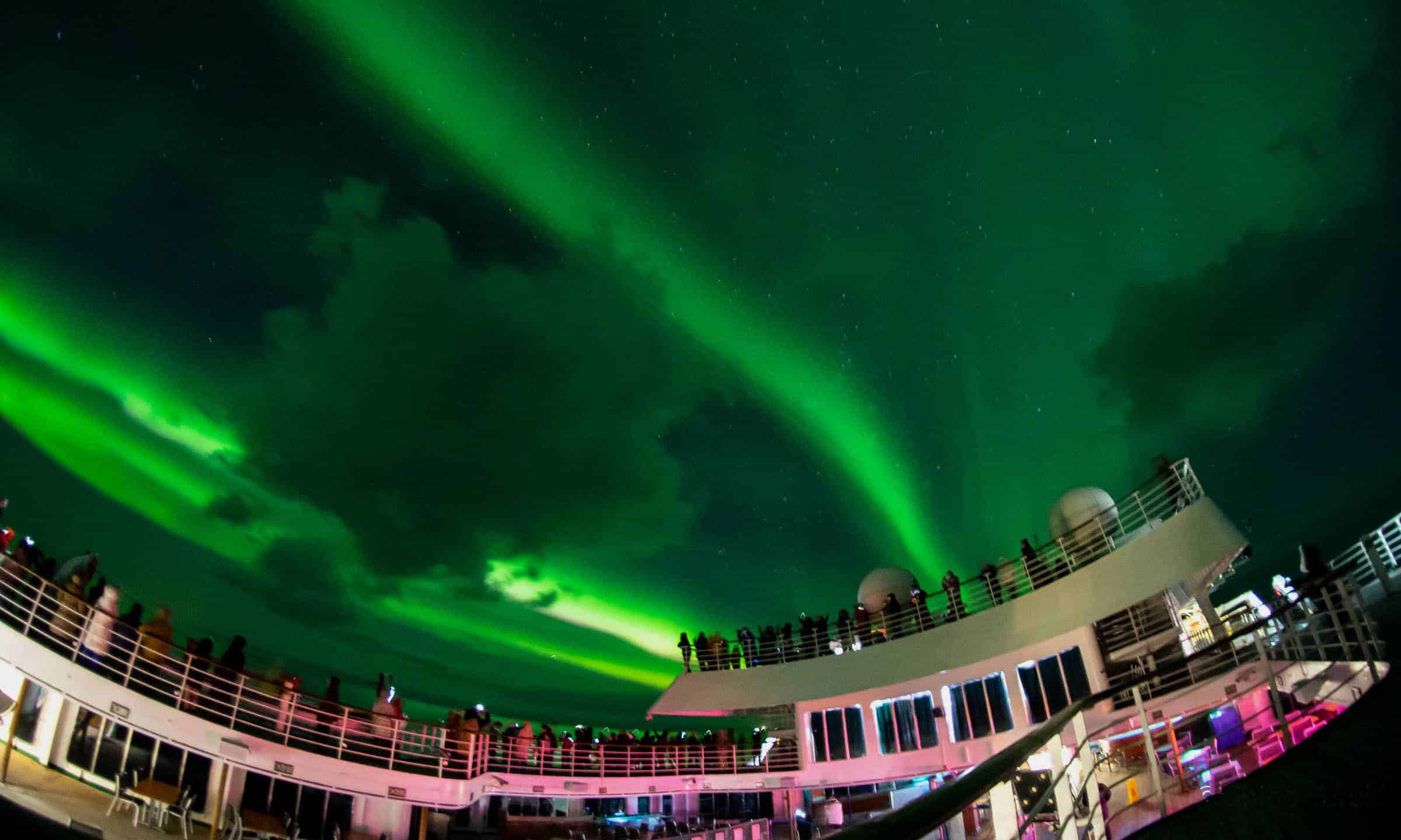 Peace Boat Round the World, Peace Boat Round The World, world cruise, peaceboat, sustainability, Northern Lights, Aurora, Iceland