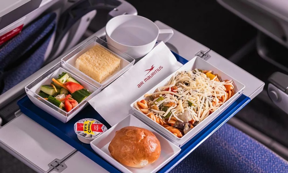 Air Mauritius Onboard Meal, Flight Menu